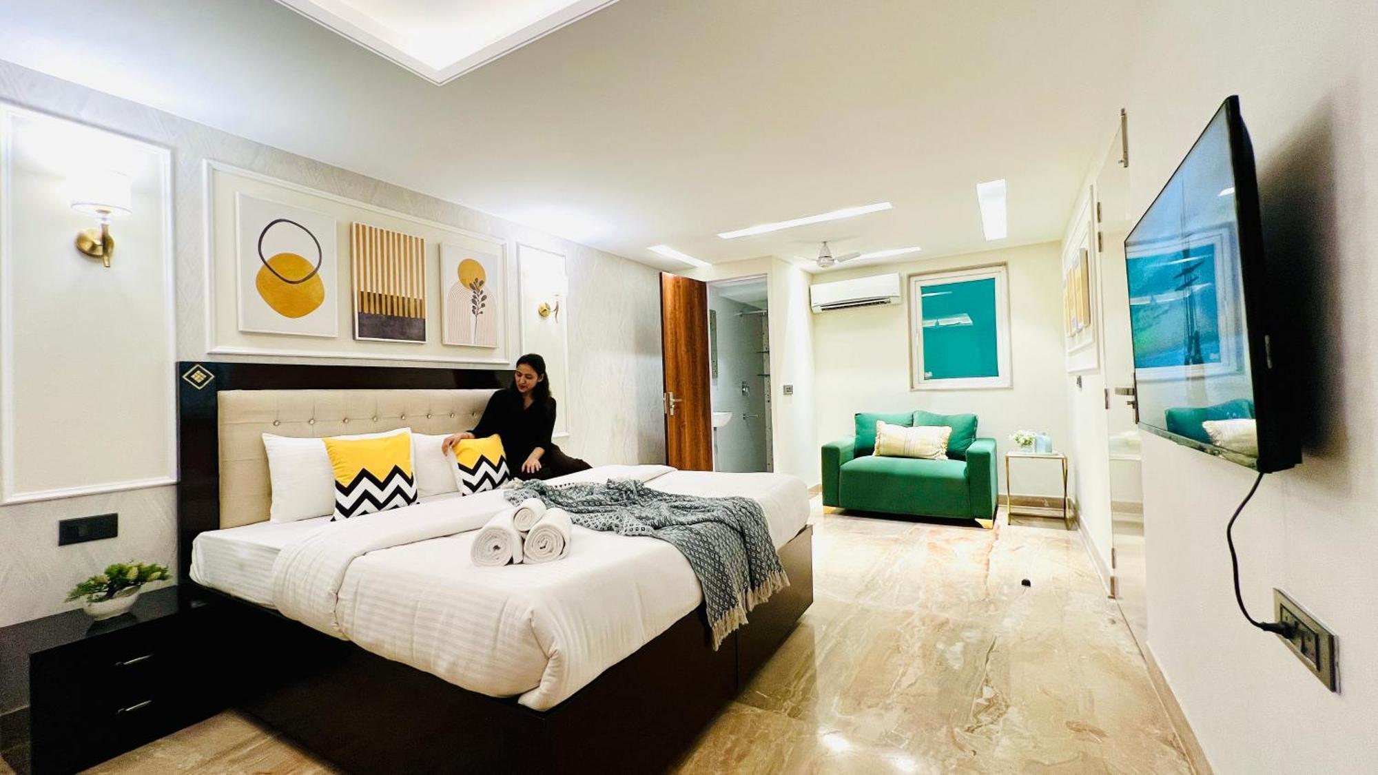 Zen Suites Gurgaon - Luxe Stays Collection Værelse billede